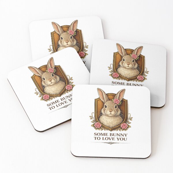 Item preview, Some Bunny To Love You – Vintage Taxidermy Rabbit Pun Illustration designed and sold by Grand Illusions.
