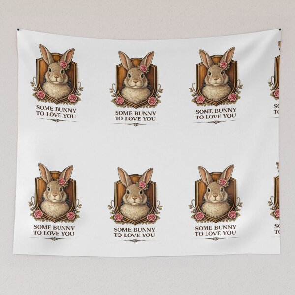 Item preview, Some Bunny To Love You – Vintage Taxidermy Rabbit Pun Illustration designed and sold by Grand Illusions.