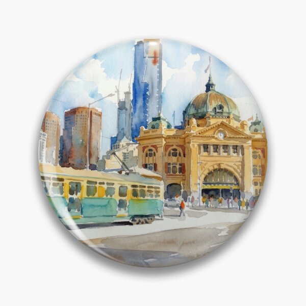 Item preview, Flinders Street Station Melbourne designed and sold by caracatita75.