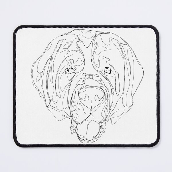 Item preview, S for Saint Bernard part of A to Z Alphabet Line Art Series designed and sold by Mauras-Designs.