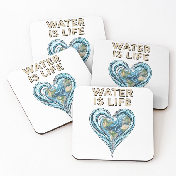 Item preview, Water is Life Splash Heart: Earth Conservation & Eco Awareness designed and sold by Nuvoro Eco Awareness.