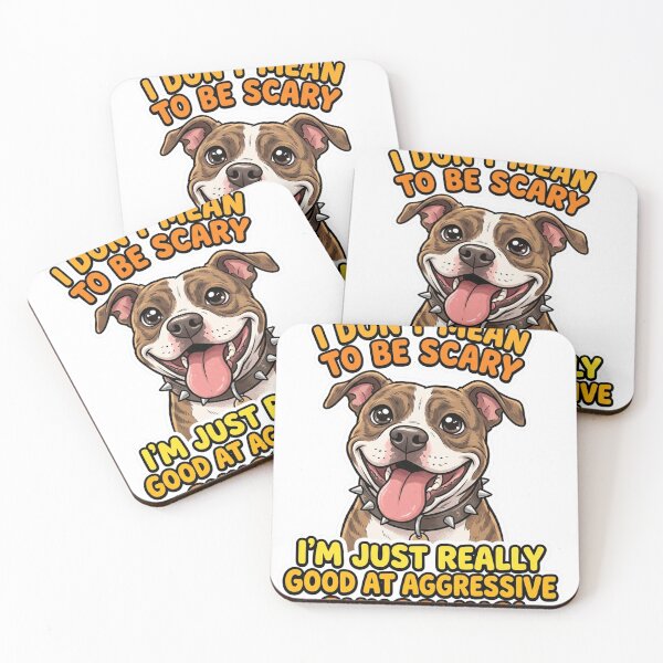 Item preview, Pitbull - I Don't Mean To Be Scary designed and sold by SnowballBunny.