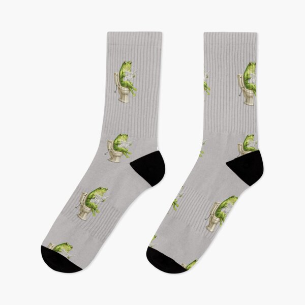Item preview, Funny Frog Bathroom Break, Newspaper Toilet Humour Design designed and sold by Right-UR.