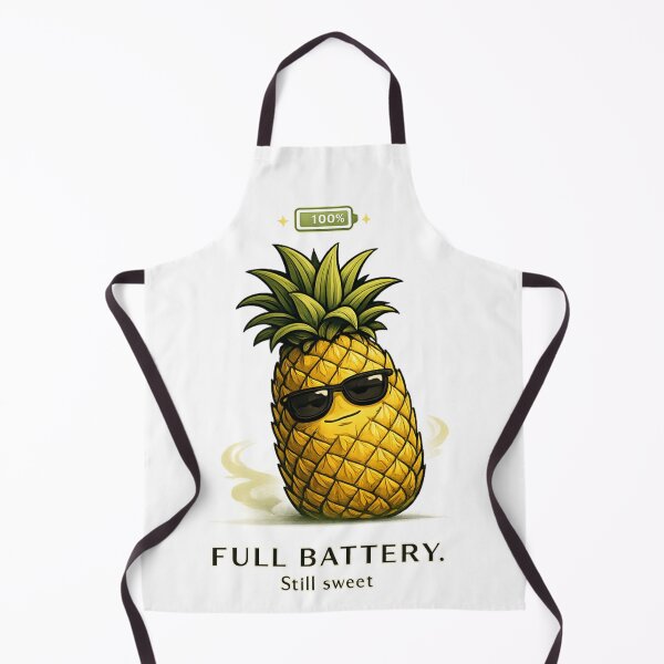 Item preview, Full Battery Still Sweet Pineapple Funny Aesthetic T-Shirt Design designed and sold by Aniahck.