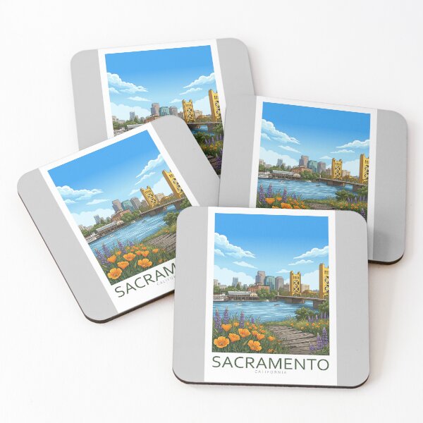 Item preview, Sacramento California - Travel art designed and sold by Marciolini.