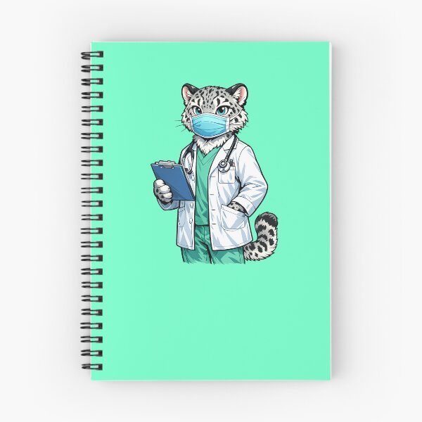 Item preview, Male Snow Leopard Doctor designed and sold by EverydayAnimals.