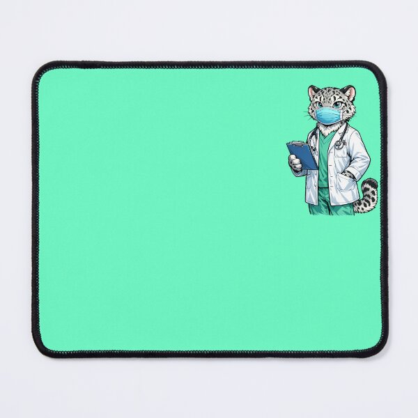 Item preview, Male Snow Leopard Doctor designed and sold by EverydayAnimals.