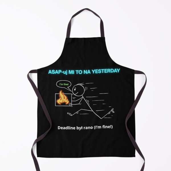 Item preview, Black ASAP-uj Mi To Na Yesterday - Funny Polish Corporate Humor Gift designed and sold by VibePolinglish.