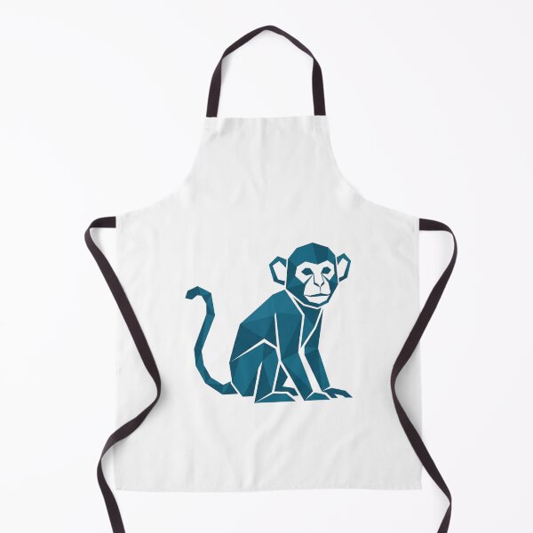 Item preview, Blue Monkey Sticker – Geometric Pop Art Illustration for Laptop designed and sold by bsbd-action.