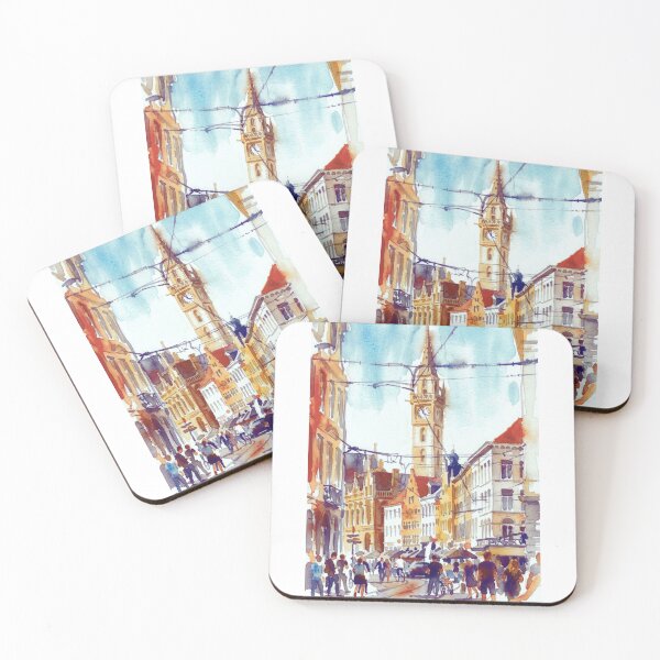 Item preview, Ghent Belfort Watercolor designed and sold by caracatita75.