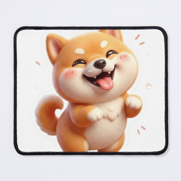 Item preview, Funny Shiba Inu Dog Meme Kawaii 3D Sticker designed and sold by MiniPrintMagic.