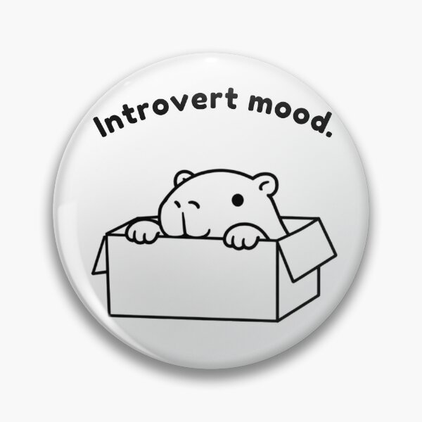 Item preview, Introvert Mood Capybara – Cute Cozy Animal Design designed and sold by PAPIRO SIGLO XXI.
