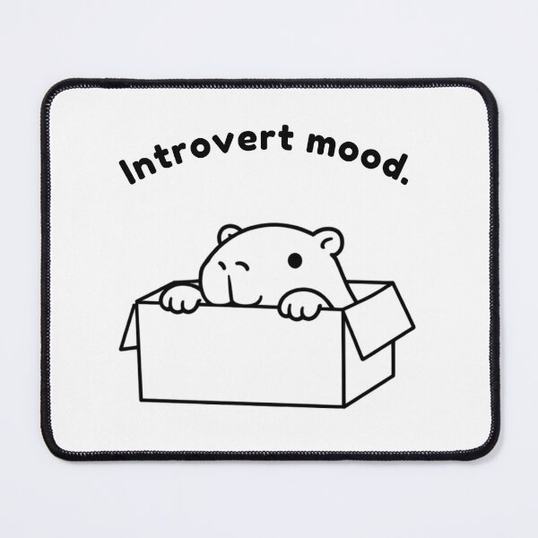 Item preview, Introvert Mood Capybara – Cute Cozy Animal Design designed and sold by PAPIRO SIGLO XXI.
