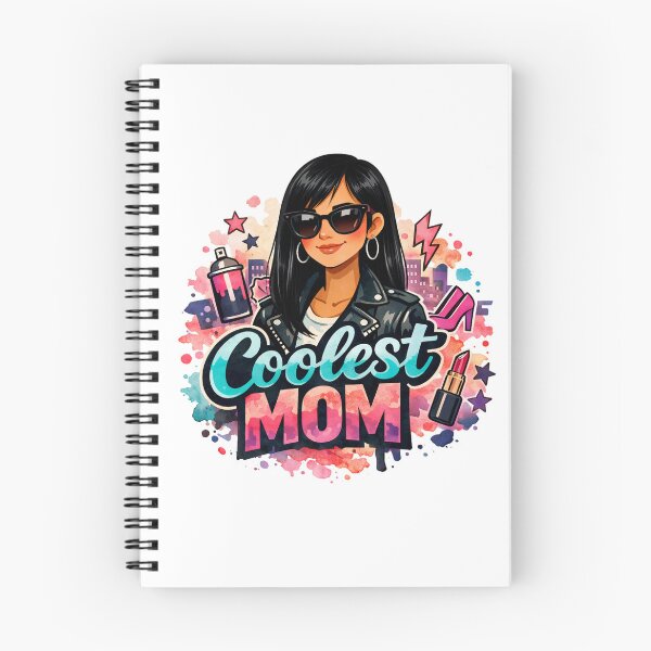 Item preview,  Coolest Mom Ever Graffiti Art Fashion Black long hair Asian mom funky Mother designed and sold by VISO-art.