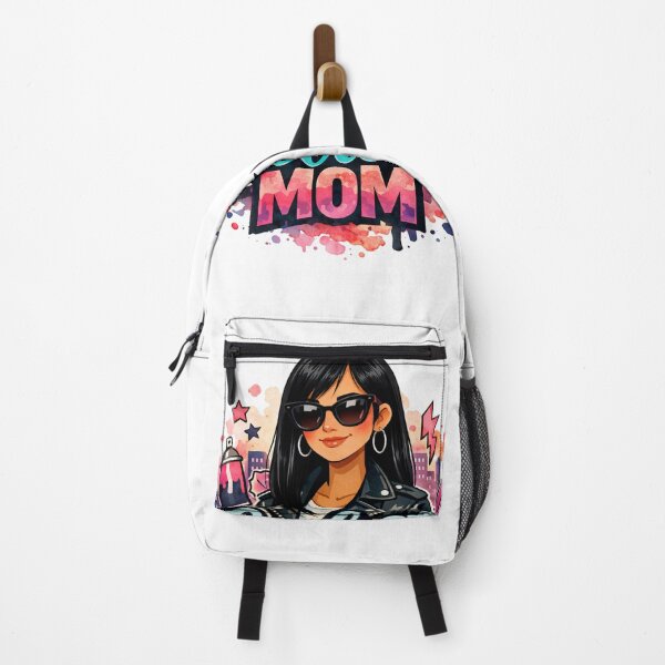 Item preview,  Coolest Mom Ever Graffiti Art Fashion Black long hair Asian mom funky Mother designed and sold by VISO-art.