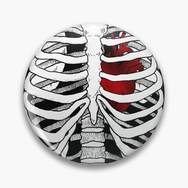 Artikelvorschau, Anatomisches Herzskelett-T-Shirt – Rippenkorb-Grafik-T-Shirt, Gothic-Vintage-Schädel-Anatomie-Shirt entworfen und verkauft von clancypwtees.