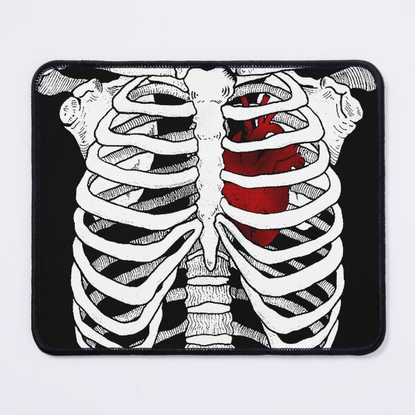 Item preview, Anatomical Heart Skeleton T-Shirt – Rib Cage Graphic Tee, Gothic Vintage Skull Anatomy Shirt designed and sold by clancypwtees.