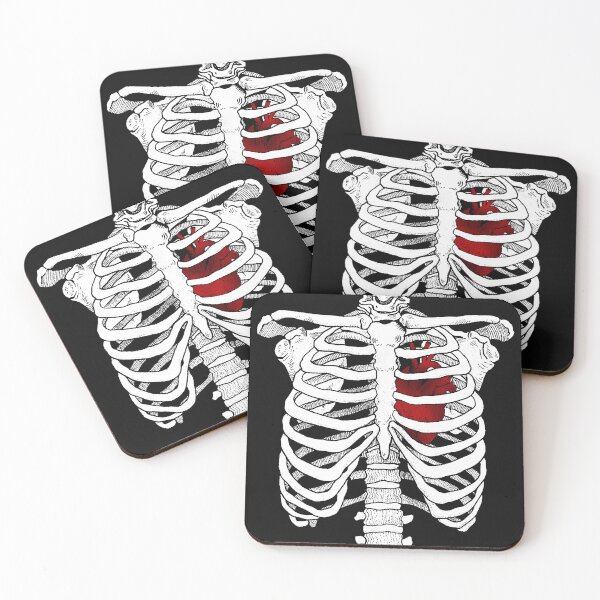 Item preview, Anatomical Heart Skeleton T-Shirt – Rib Cage Graphic Tee, Gothic Vintage Skull Anatomy Shirt designed and sold by clancypwtees.