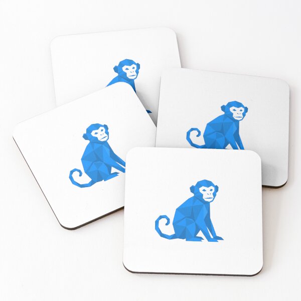 Item preview, Artistic Monkey Sticker – Abstract Geometric Design for Collectors designed and sold by bsbd-action.