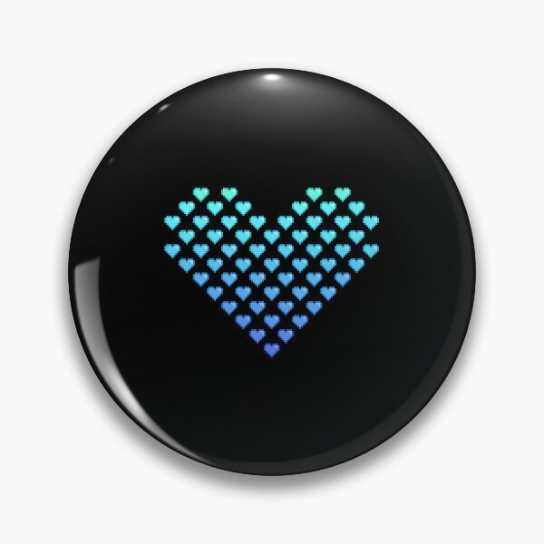 Item preview, Blue Sunset Gradient Heart designed and sold by TinyPixelStudio.