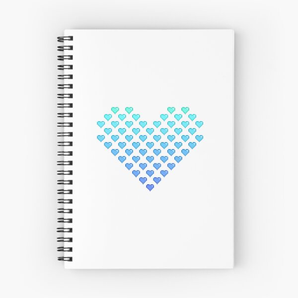 Item preview, Blue Sunset Gradient Heart designed and sold by TinyPixelStudio.