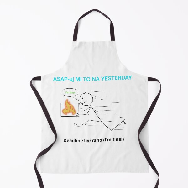 Item preview, White ASAP-uj Mi To Na Yesterday - Funny Polish Corporate Humor Gift designed and sold by VibePolinglish.