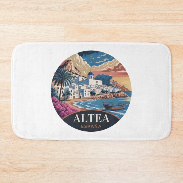 Item preview, Altea España: Mediterranean Coastal Art Badge designed and sold by CircinusStore.