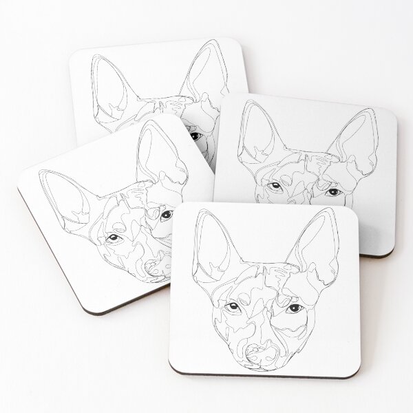 Item preview, T for Teddy Roosevelt Terrier part of A to Z Alphabet Line Art Series designed and sold by Mauras-Designs.