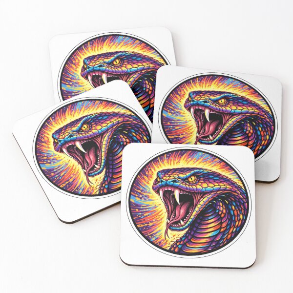 Item preview, Colorful Neon Snake Sticker designed and sold by MiteiArt.