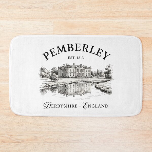 Item preview, Pemberley Est 1813 Derbyshire England Pride and Prejudice Vintage Manor designed and sold by Fenay Designs.