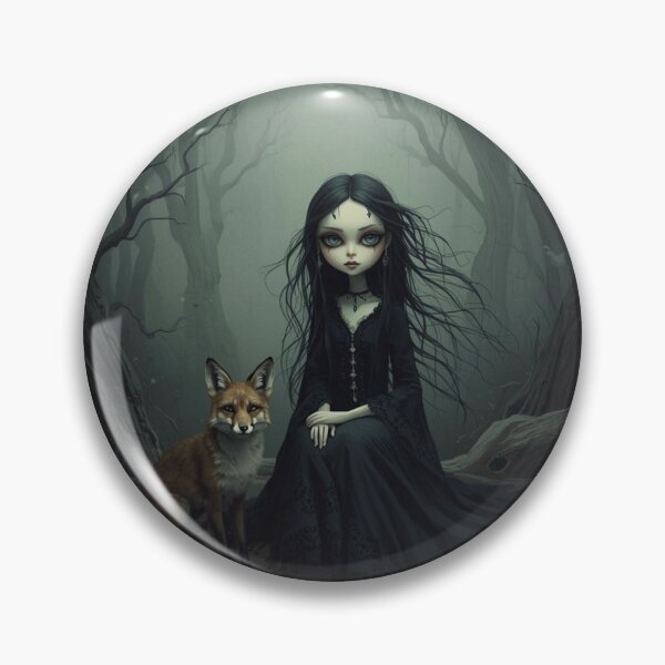 Artikelvorschau, Gothic-Mädchen mit Fuchs entworfen und verkauft von Tragedyshop.