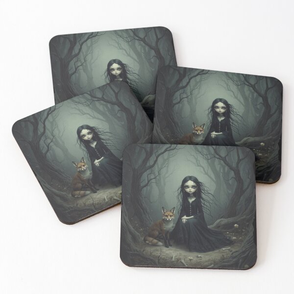 Artikelvorschau, Gothic-Mädchen mit Fuchs entworfen und verkauft von Tragedyshop.