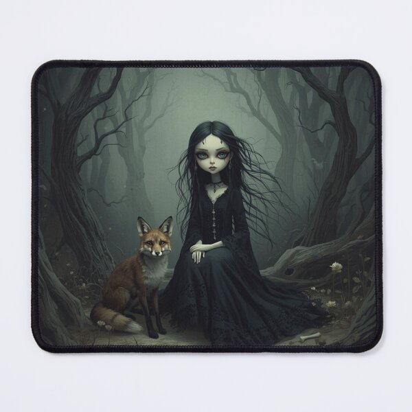 Item preview, Gothic girl with fox designed and sold by Tragedyshop.