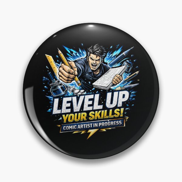 Item preview, Level Up Your Skills - Comic Artist in Progress designed and sold by SidTastic .