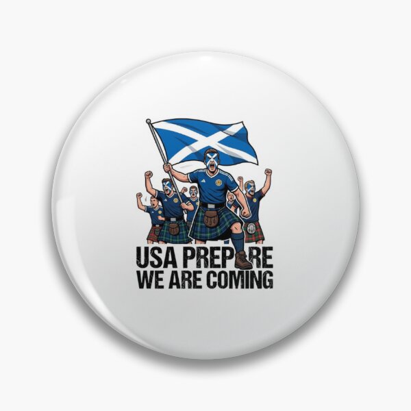 Item preview, Scotland Soccer Fans 2026 Sticker We Are Coming designed and sold by Imaginarium of Chaos falcon88 .