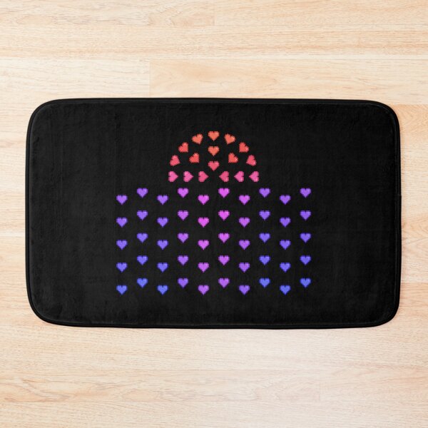 Item preview, Sunset Pixel Hearts Ocean Gradient designed and sold by TinyPixelStudio.