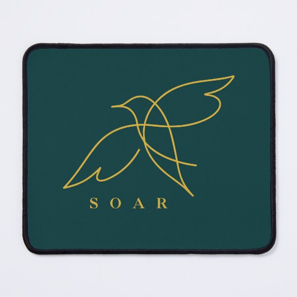 Item preview, Minimalist Gold Bird Soar – Calm Nature Line Art designed and sold by Slow Vibes Designs.
