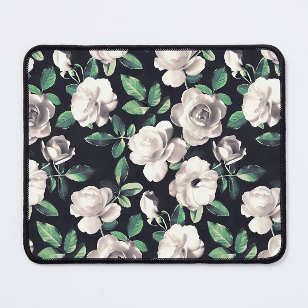 Item preview, Old Fashioned White Roses with Hunter Green Leaves designed and sold by micklyn.