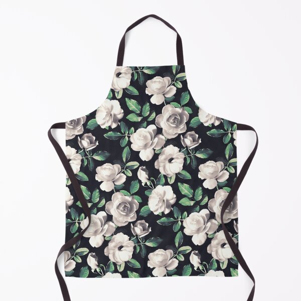 Item preview, Old Fashioned White Roses with Hunter Green Leaves designed and sold by micklyn.
