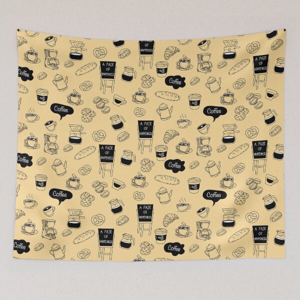 Item preview, Coffee and Bakery Seamless Pattern Vector Illustration in Hand-Drawn  designed and sold by RS4you.
