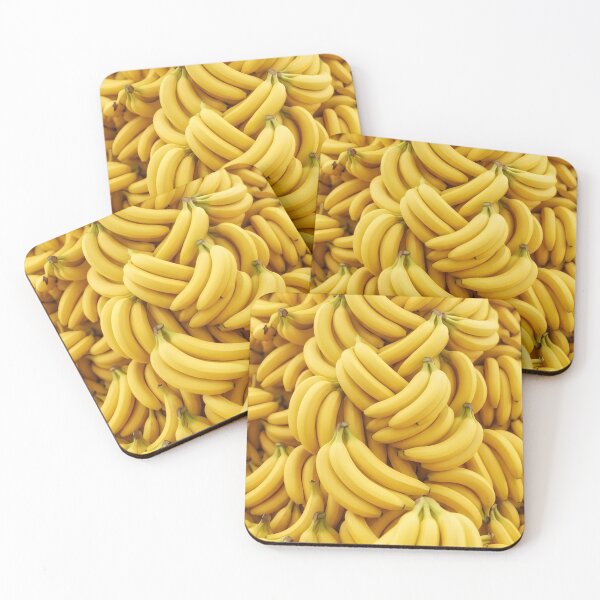 Item preview, Endless Summer Yellow | Ripe Tropical Bananas Cluster | Fruit Lover Pop Art designed and sold by SergioMiklos.