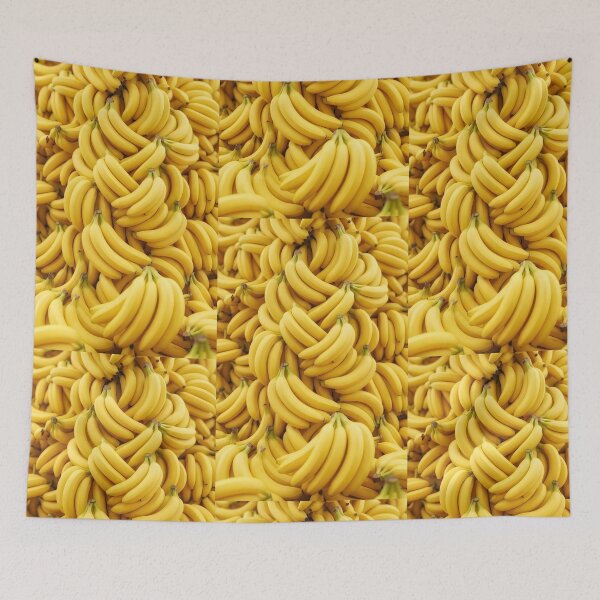 Item preview, Endless Summer Yellow | Ripe Tropical Bananas Cluster | Fruit Lover Pop Art designed and sold by SergioMiklos.