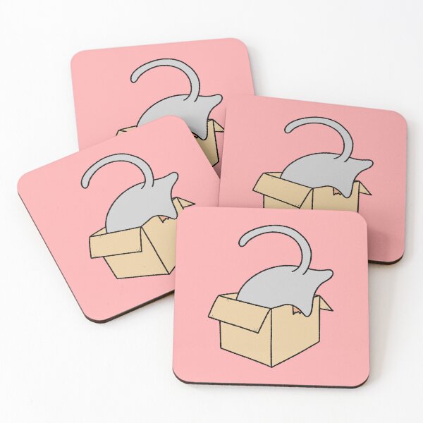 Item preview, Funny Gray Cat Butt in Cardboard Box designed and sold by ubborn.