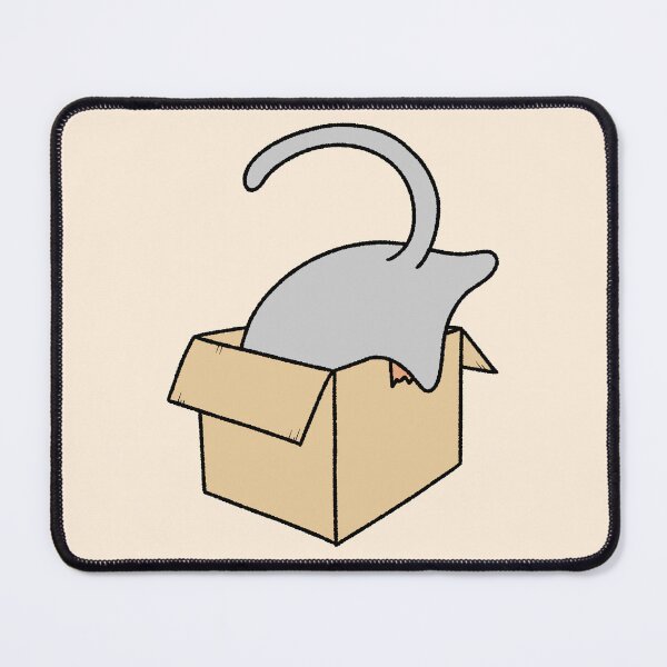 Item preview, Funny Gray Cat Butt in Cardboard Box designed and sold by ubborn.