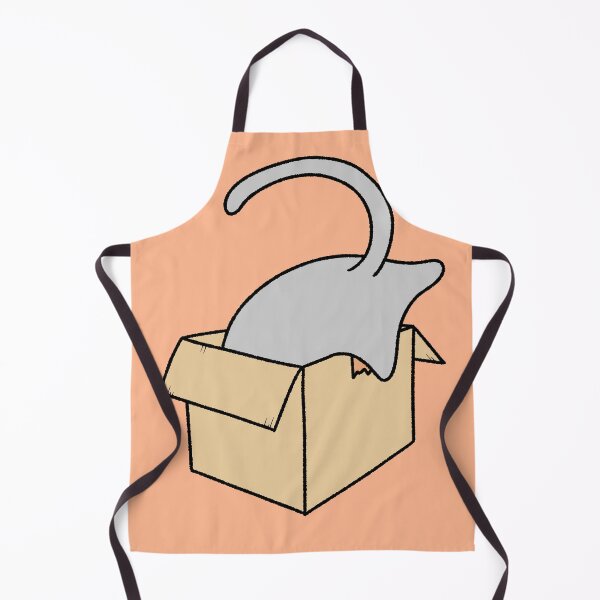 Item preview, Funny Gray Cat Butt in Cardboard Box designed and sold by ubborn.