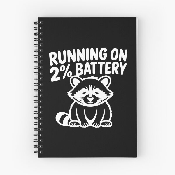 Item preview, My Social Battery is at 2 Percent -  Raccoon Meme designed and sold by MavtM.