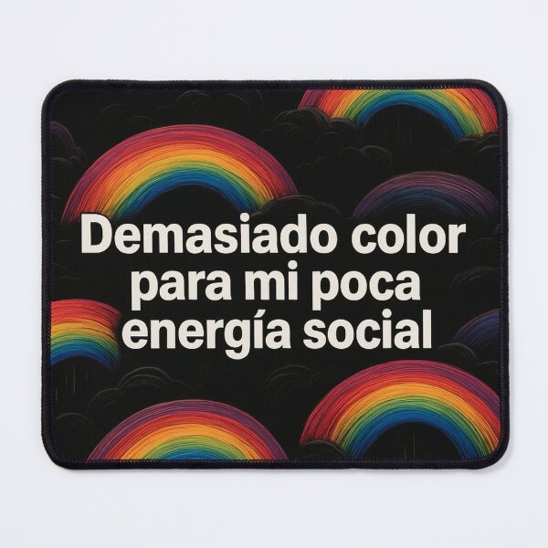 Item preview, Rainbow on a black background with a funny message designed and sold by RAISC.