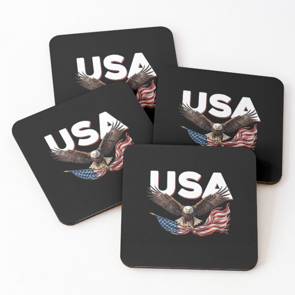 Item preview, USA US Flag Patriotic 4th of July American Eagle Men Women kids designed and sold by ZANNIX.
