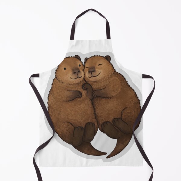 Item preview, Cute Cuddling Capybara Sticker designed and sold by MiteiArt.