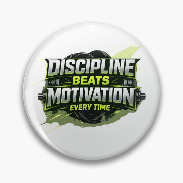 Item preview, Discipline Beats Power Gym Motivation Quote designed and sold by athenaVart.